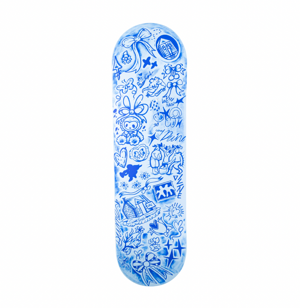 "COQUETTE" BLUE SKATEDECK