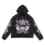 “DARK MELODY” V2 BLACK ZIP-UP JACKET