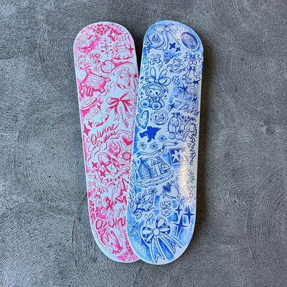 "COQUETTE" BLUE SKATEDECK