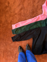 “Paneled” Green Cinch Hoodie