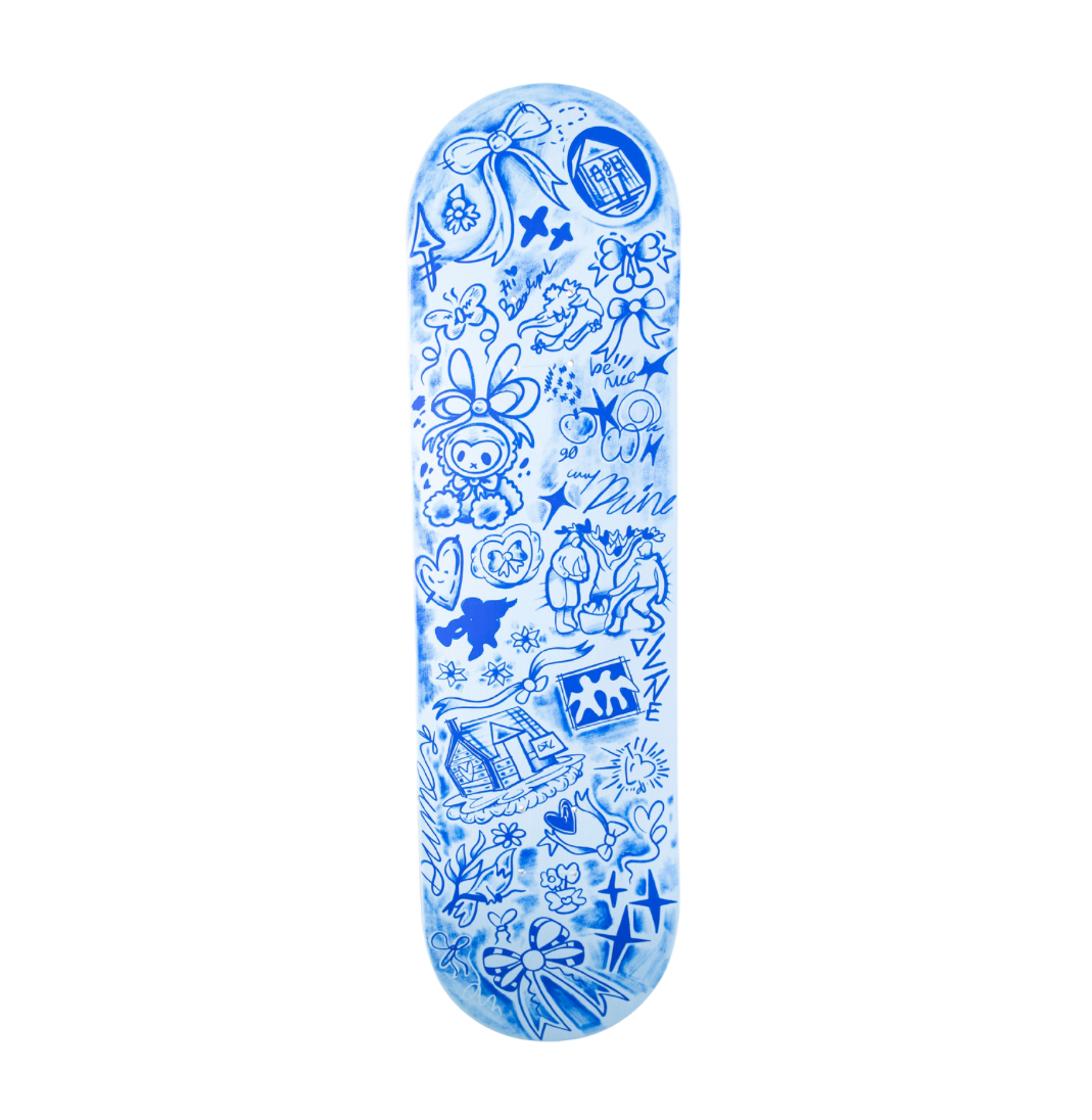 "COQUETTE" BLUE SKATEDECK