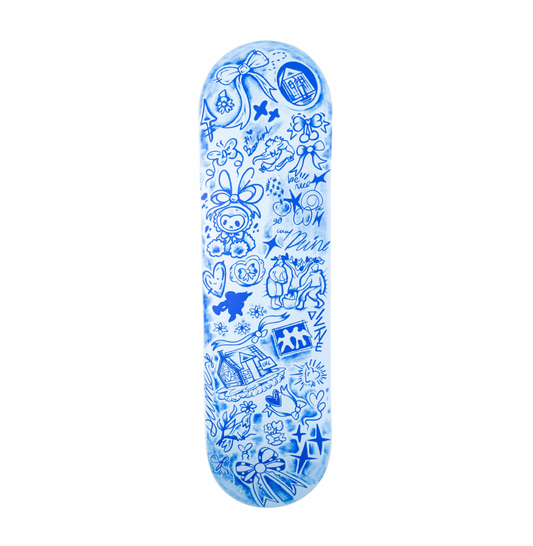 "COQUETTE" BLUE SKATEDECK