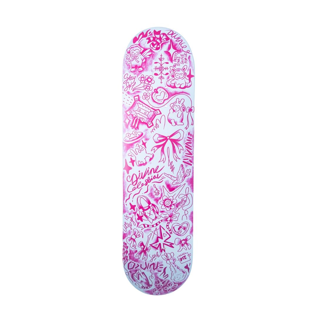"COQUETTE" PINK SKATEDECK